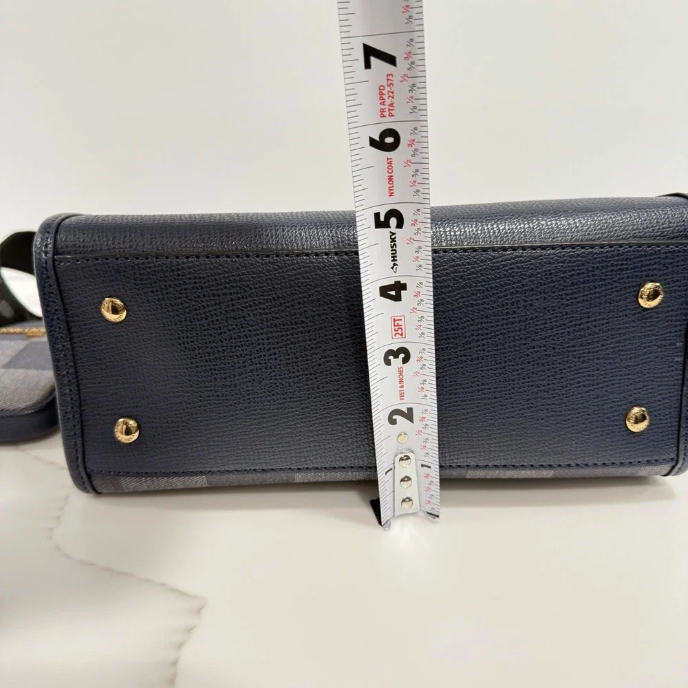 Karl Lagerfeld MAYBELLE Karl+Cat Double Top Handle Satchel Crossbody Bag NEW